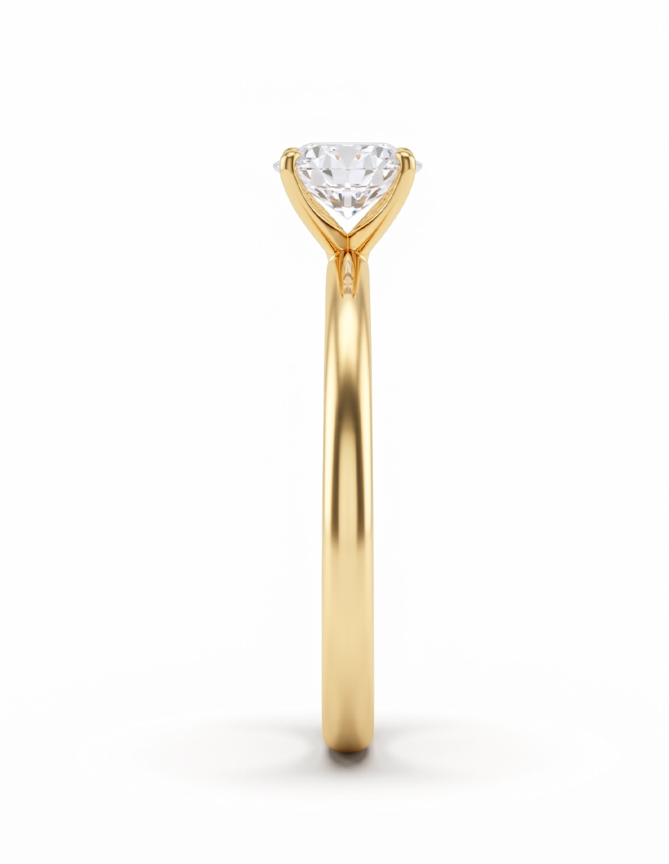 Anillo de compromiso de oro 18 k amelie joyas