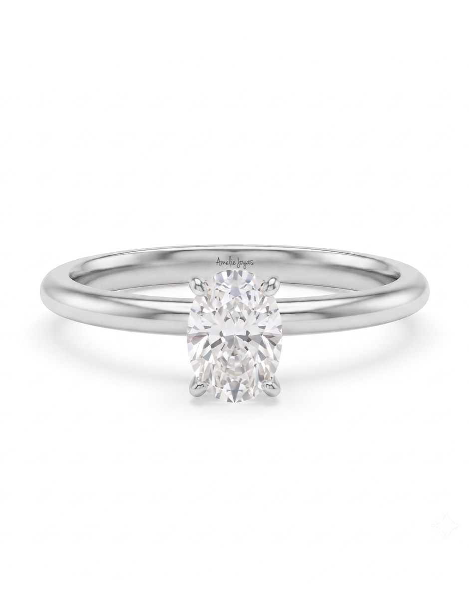 Anillo de compromiso de oro 18 k 1
