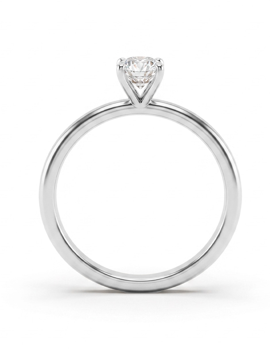 Anillo de compromiso de oro 18 k 4
