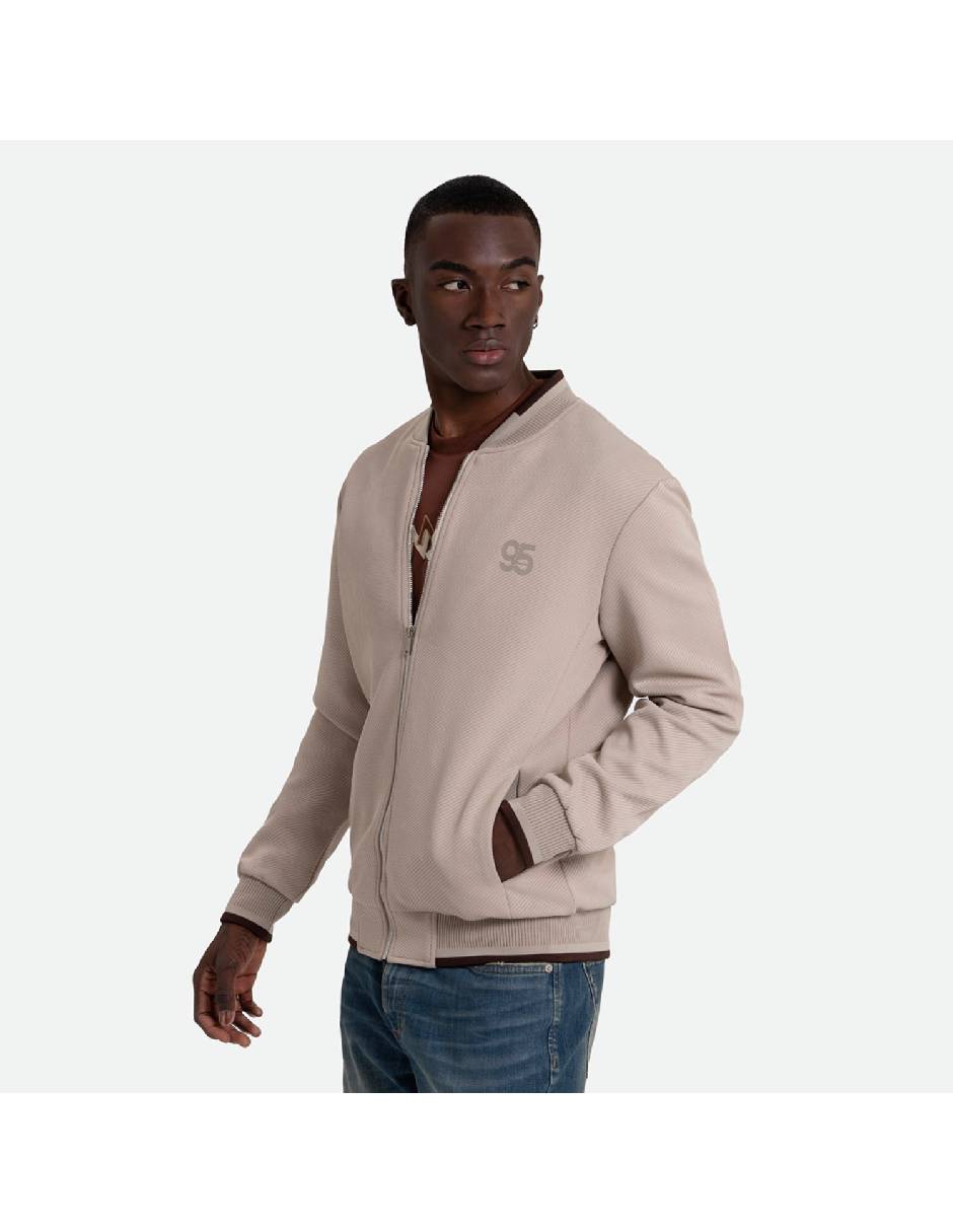Chamarra bomber con bolsillos para hombre Chamarra bomber con bolsillos para hombre