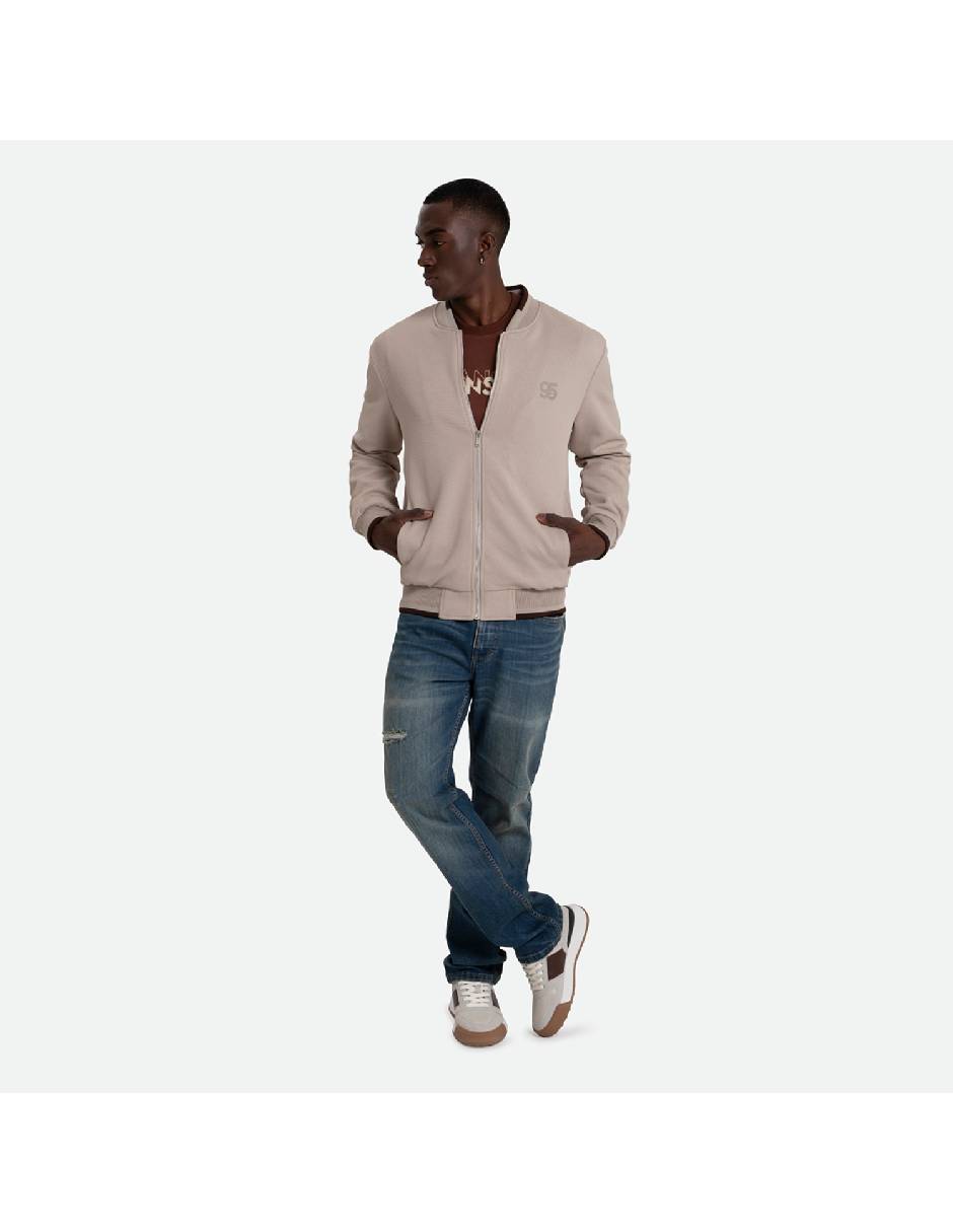 Chamarra bomber con bolsillos para hombre 4