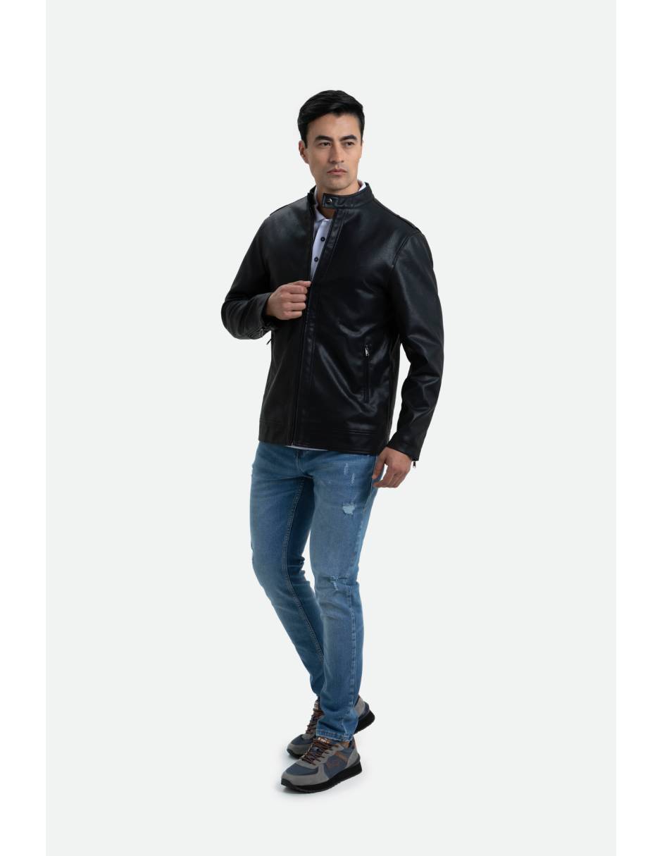Chamarra casual con bolsillos para hombre 4