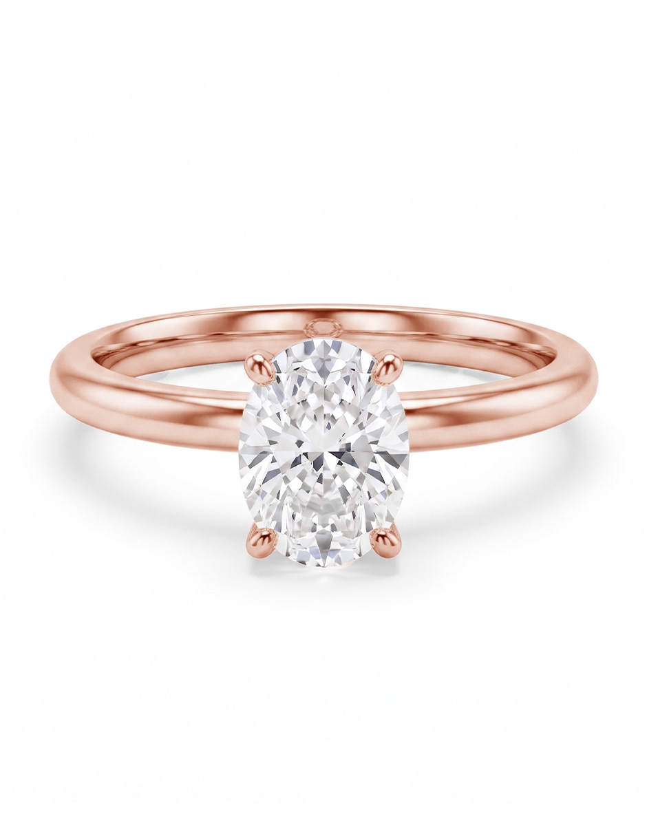 Anillo de compromiso de oro 14 k