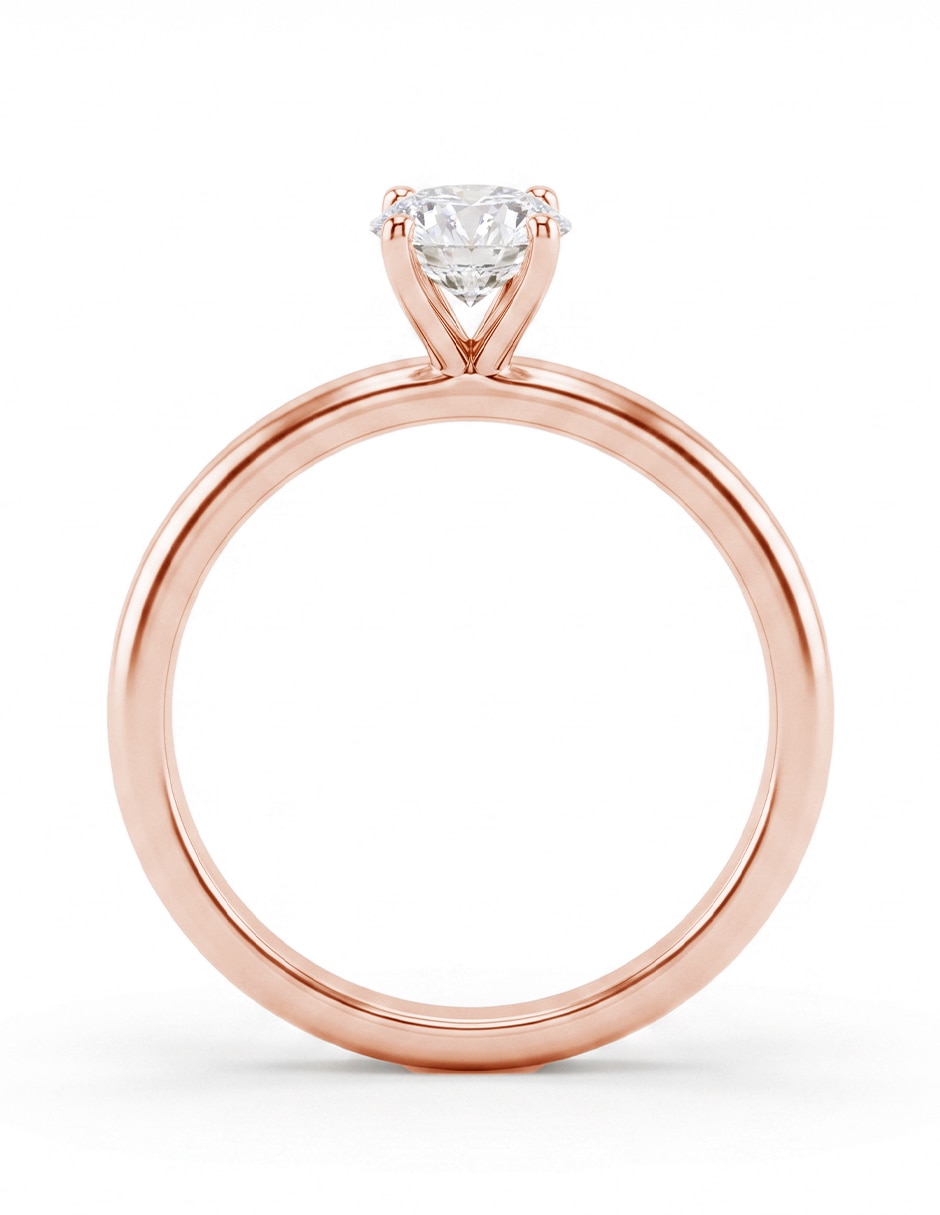 Anillo de compromiso de oro 14 k 4