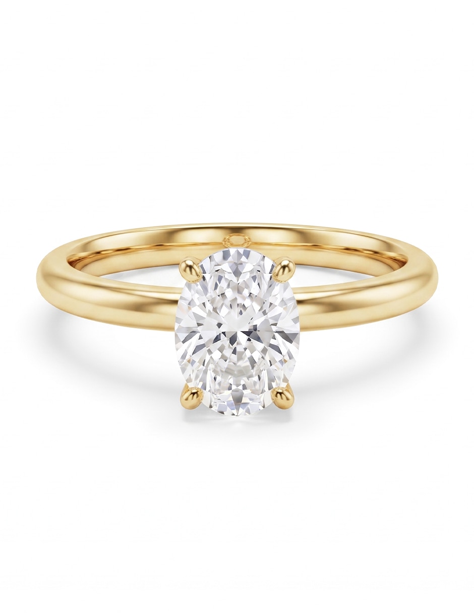 Anillo de compromiso de oro 18 k Anillo de compromiso de oro 18 k