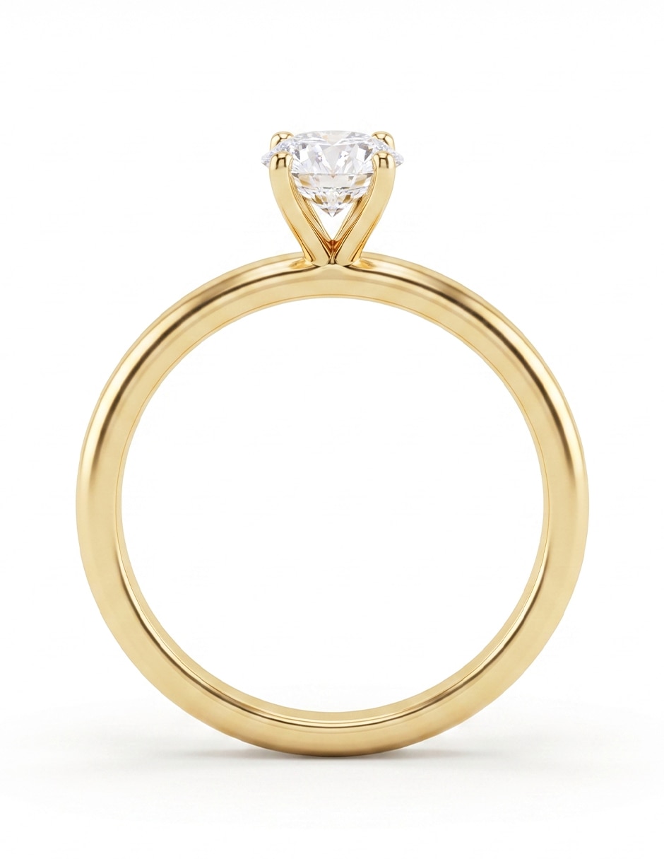 Anillo de compromiso de oro 18 k amelie joyas