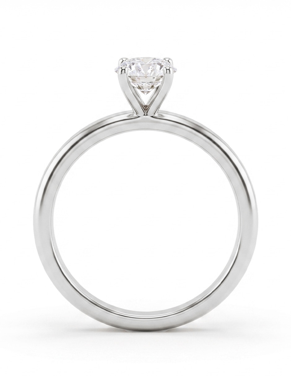 Anillo de compromiso de oro 18 k 4