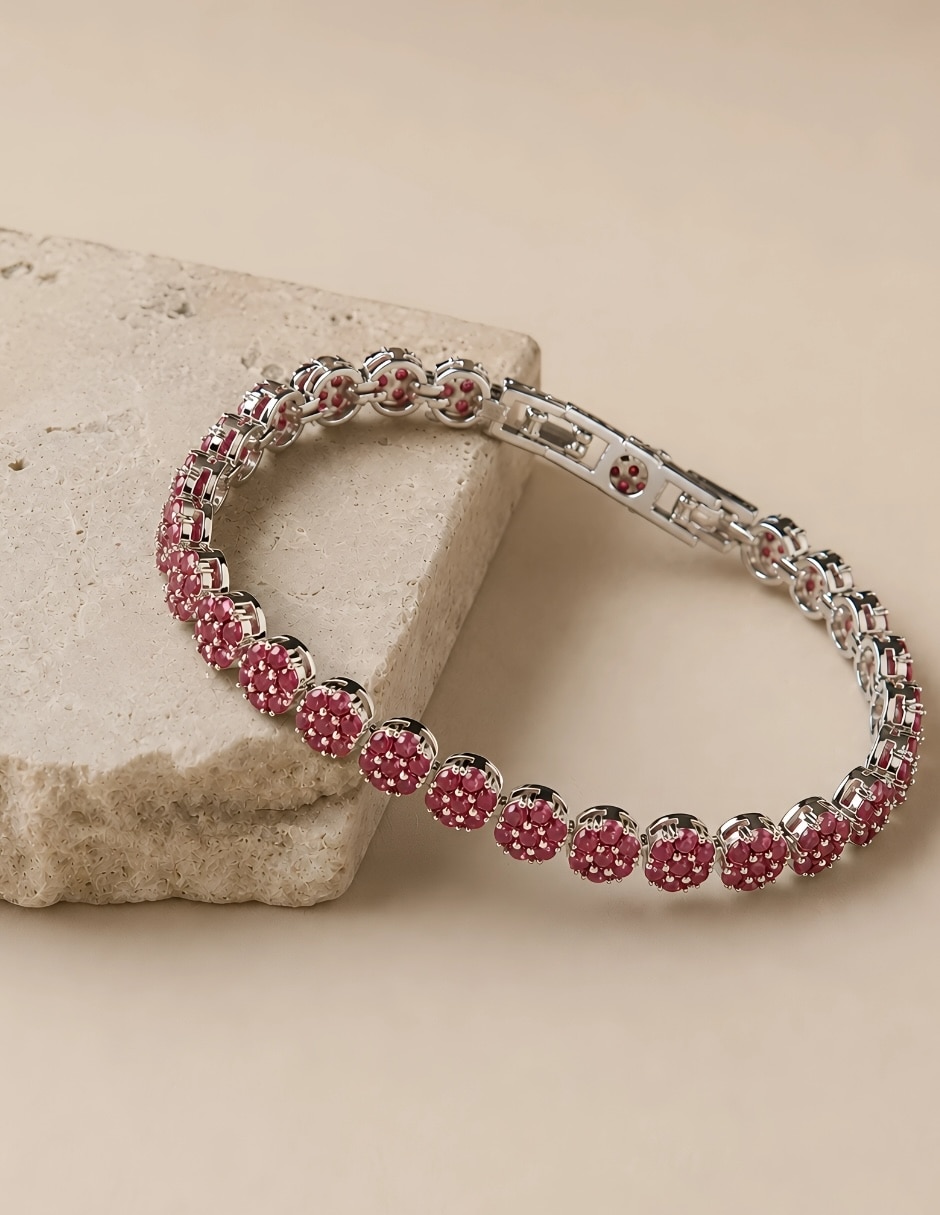 Pulsera con swarovski rosette 4