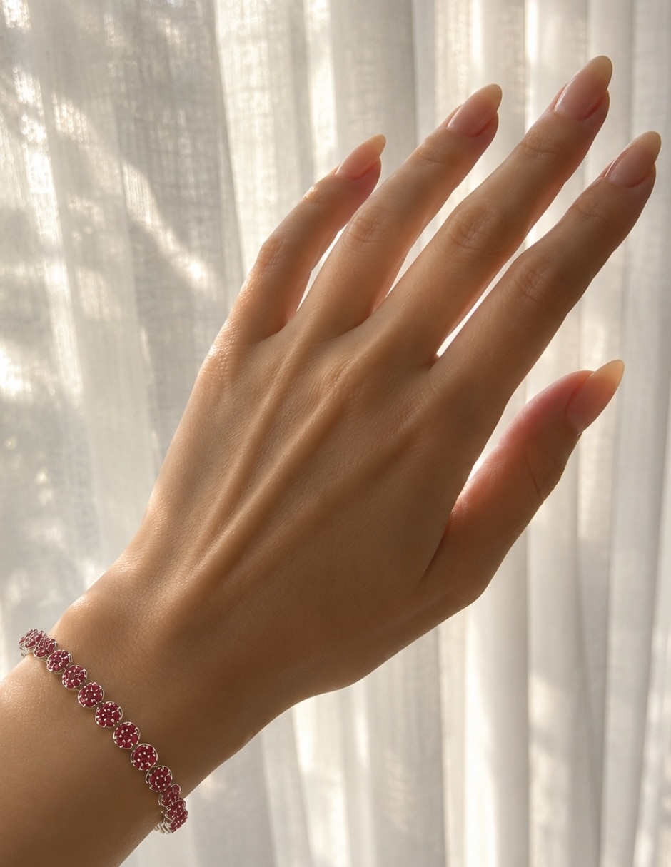 Pulsera con swarovski rosette 8