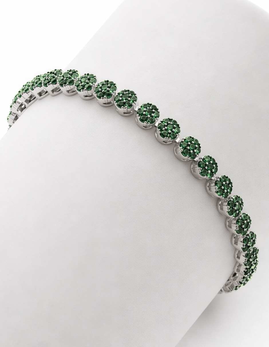 Pulsera con swarovski rosette 3