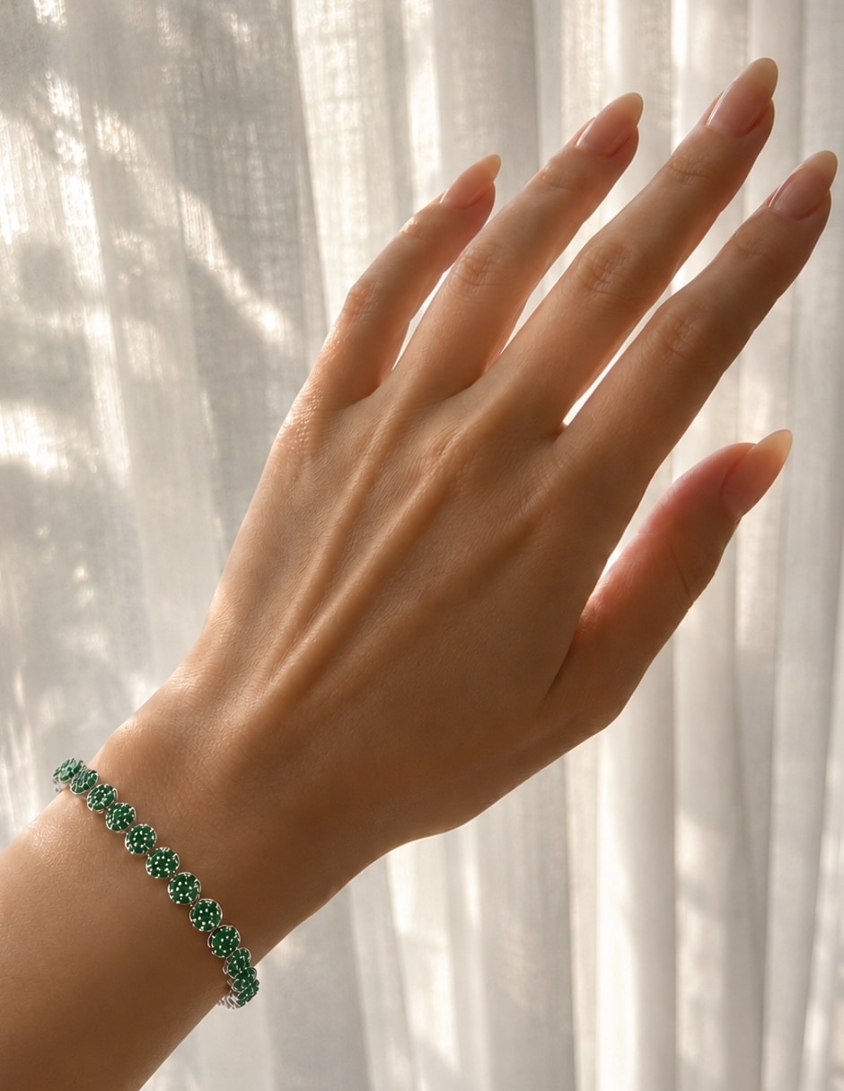 Pulsera con swarovski rosette 4