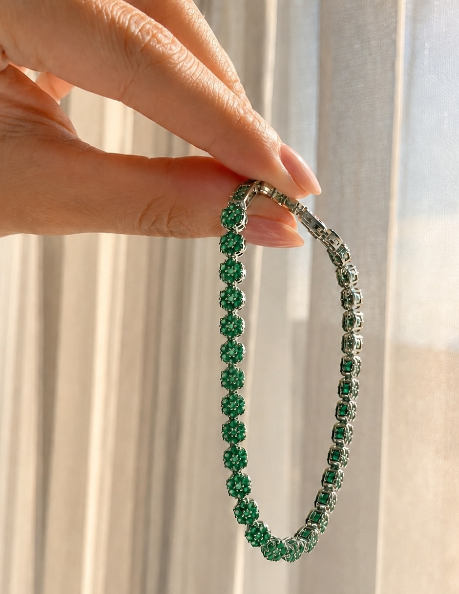Pulsera con swarovski rosette 6