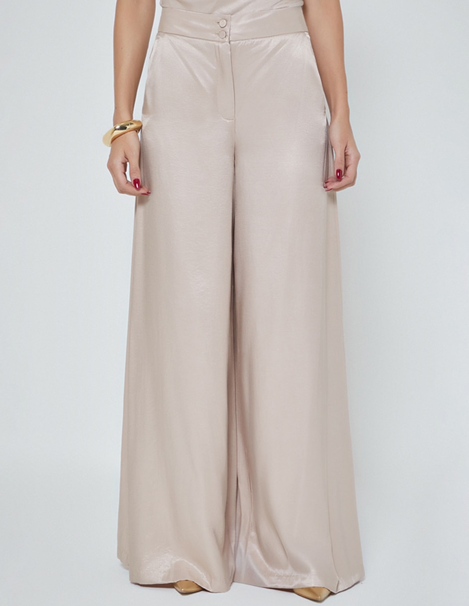 Pantalón relaxed palazzo para mujer Pantalón relaxed palazzo para mujer