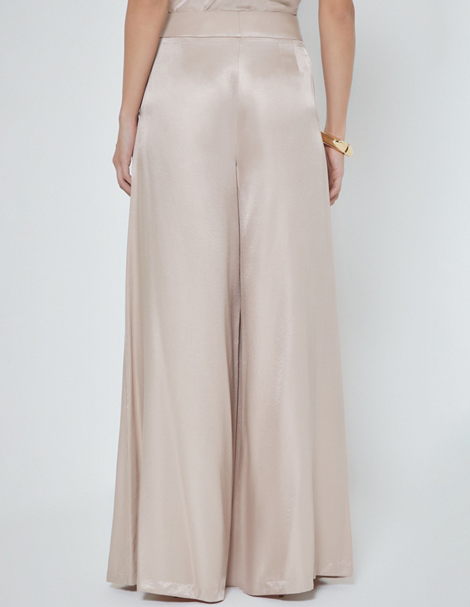 Pantalón relaxed palazzo para mujer 3