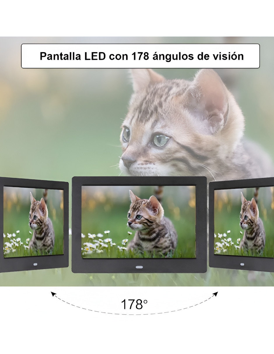 Portaretratos digital XTLLAR3284 Bluetooth Wi-Fi LED 5 pulgadas 4