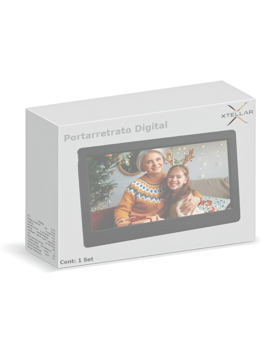 Portaretratos digital XTLLAR3284 Bluetooth Wi-Fi LED 5 pulgadas 3