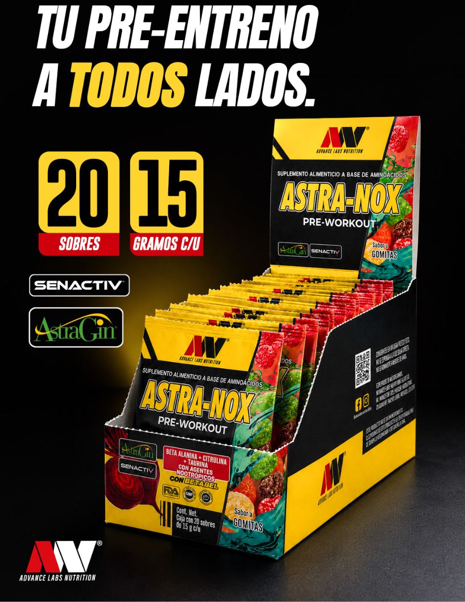 Energizante Pre entreno astra nox con betabel sabor dulce 2