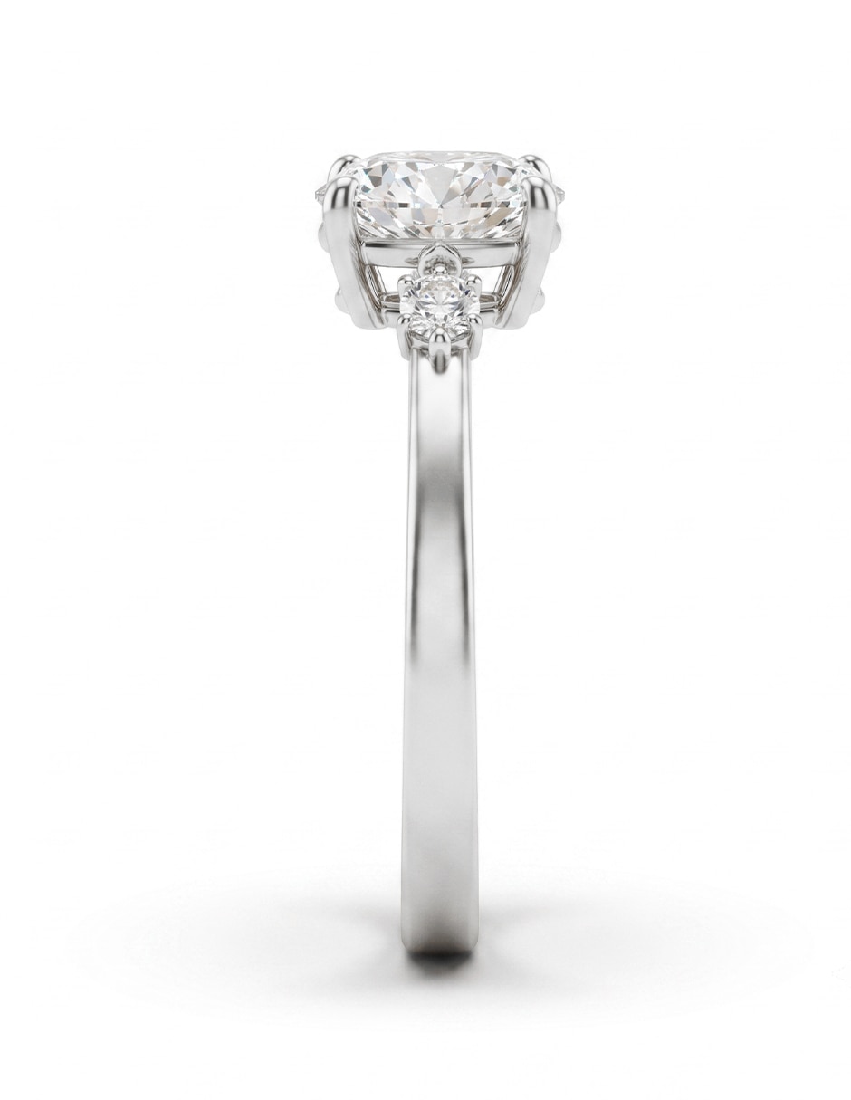 Anillo de compromiso de oro 18 k 3