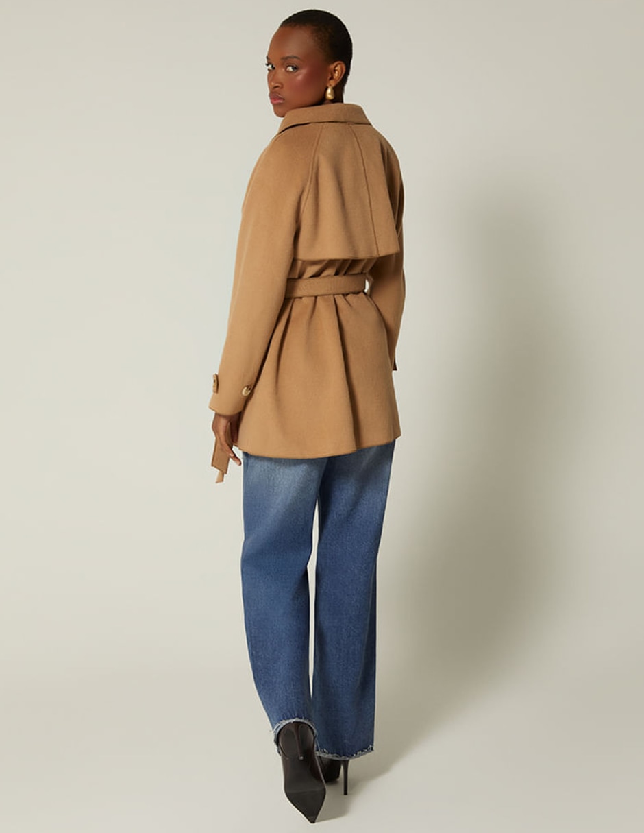 Gabardina con bolsillos para mujer 4