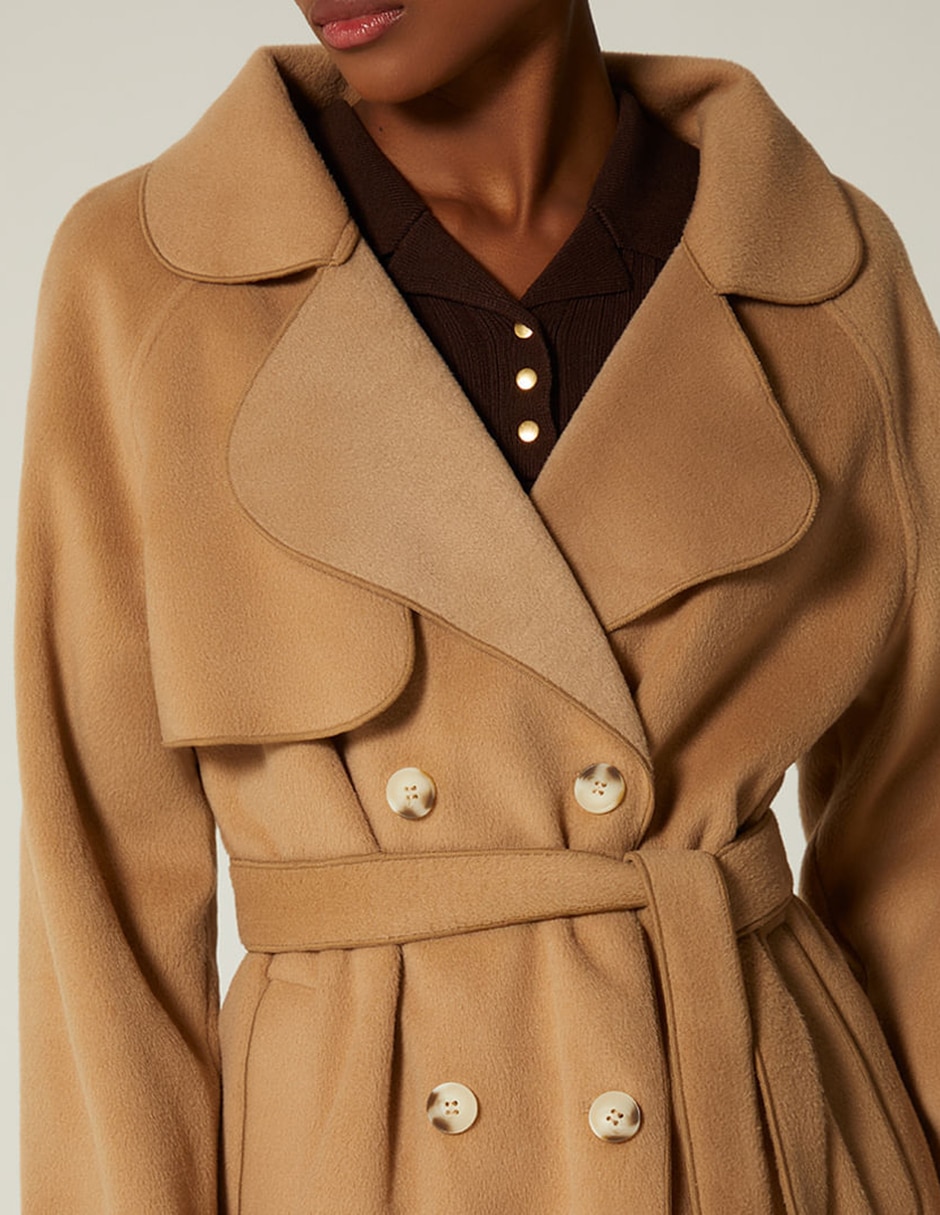 Gabardina con bolsillos para mujer 5