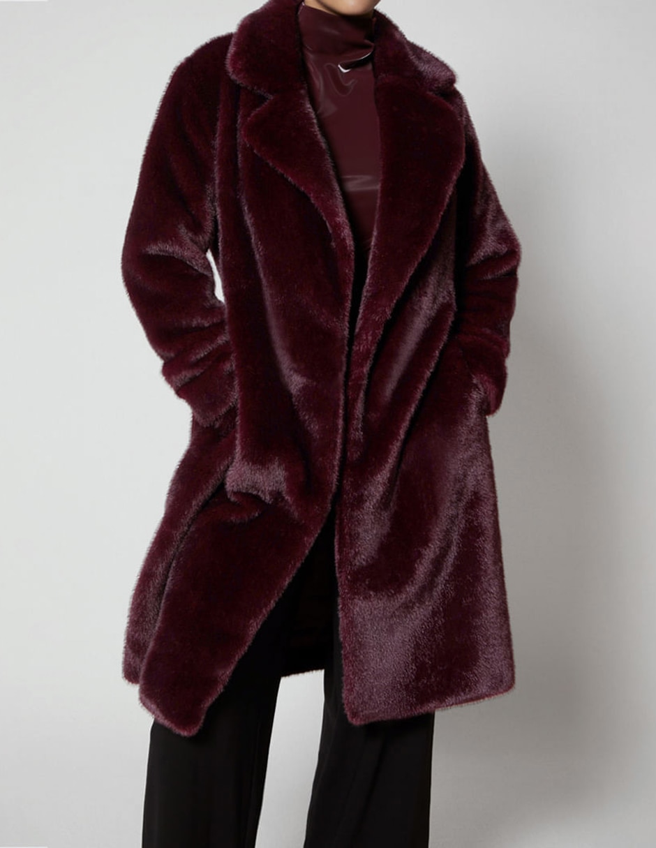 Gabardina con bolsillos para mujer