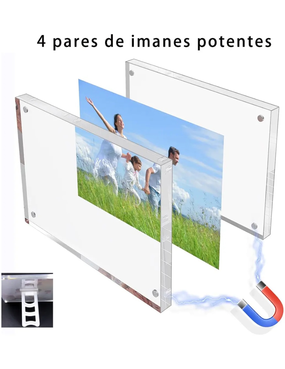 Portarretrato de Acrílico para 1 foto fotos 3