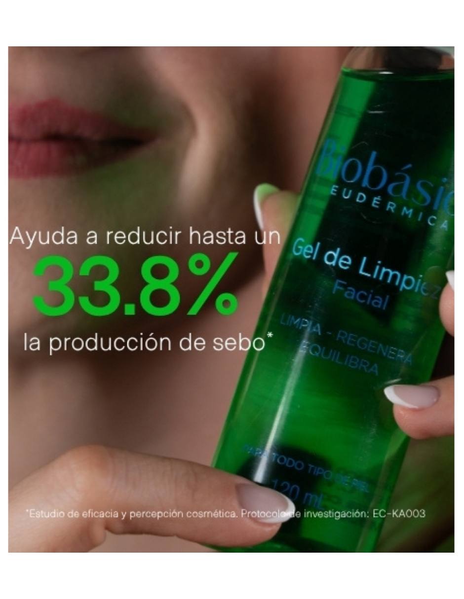 Set limpiador facial Kit Biobásica dúo piel grasa Biobásica Eudérmica para eliminar el brillo