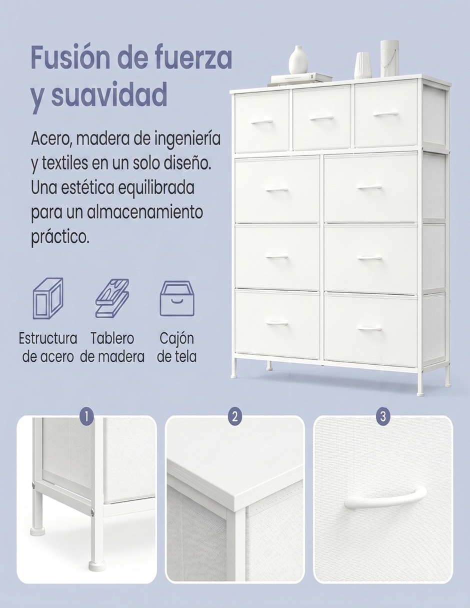 Cómoda Bellah de acero 5