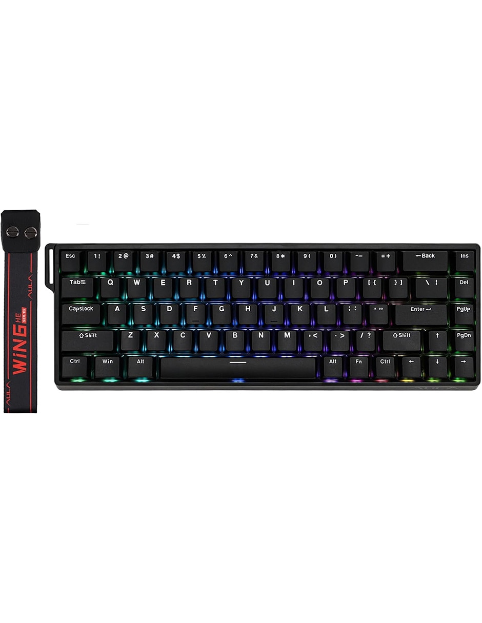 Teclado gamer USB-C QWERT inglés con interruptor Lineal (Red Black) WIN 68 Teclado gamer USB-C QWERT inglés con interruptor Lineal (Red Black) WIN 68