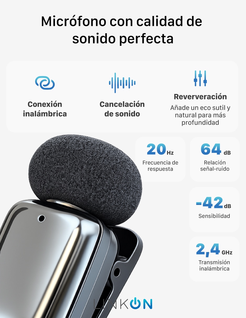 Micrófono Mik-Lite Conexión inalámbrica 6
