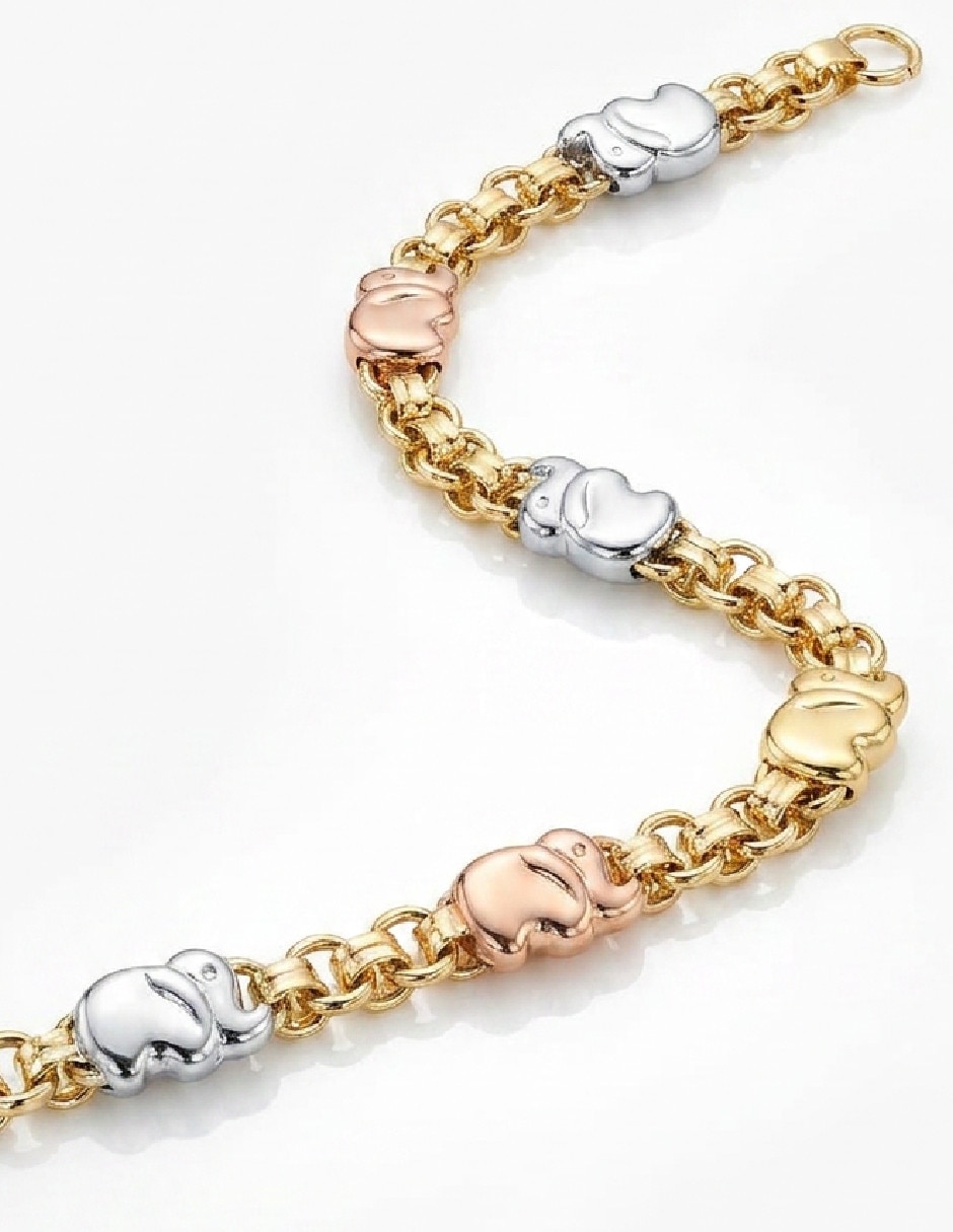 Brazalete de oro laminado 18 k