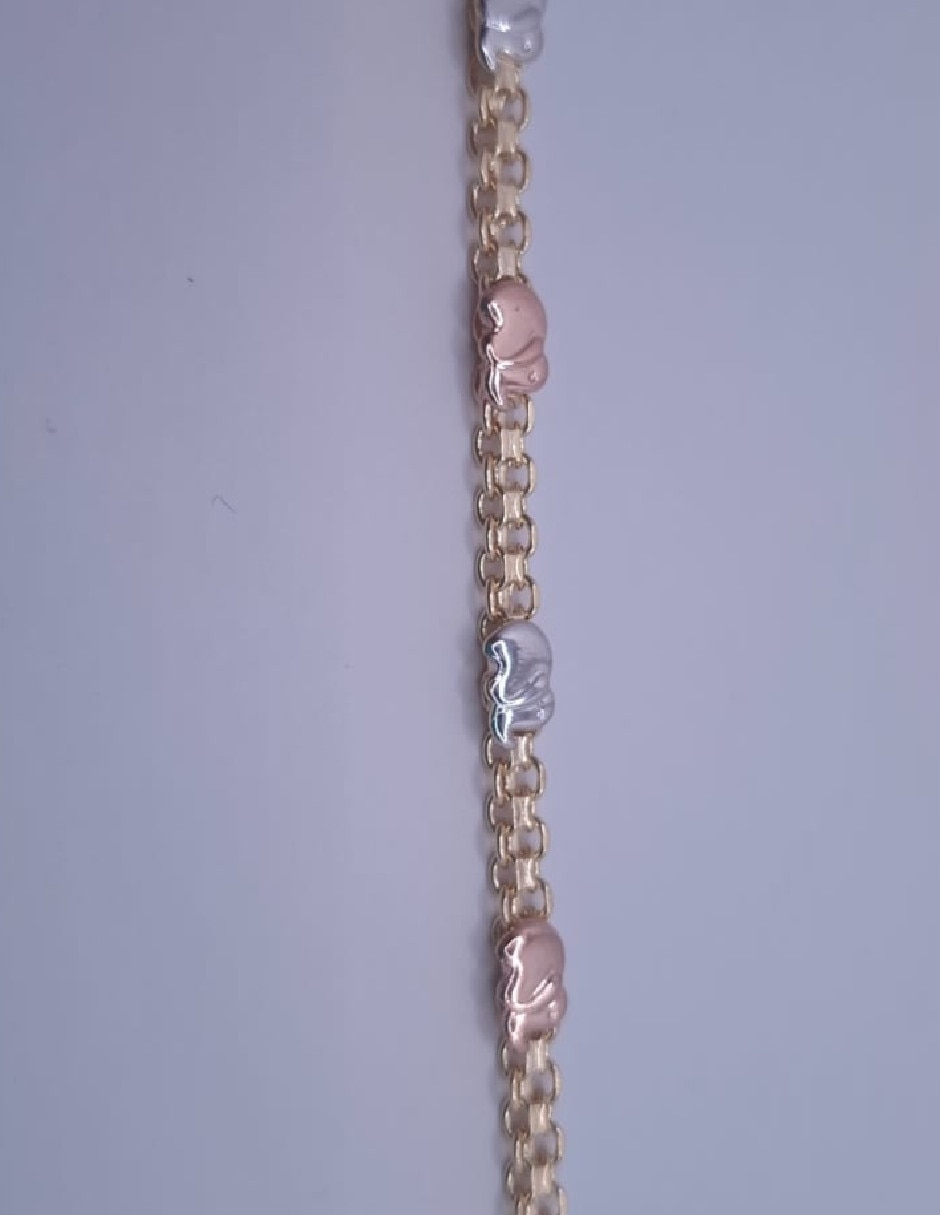 Brazalete de oro laminado 18 k 2
