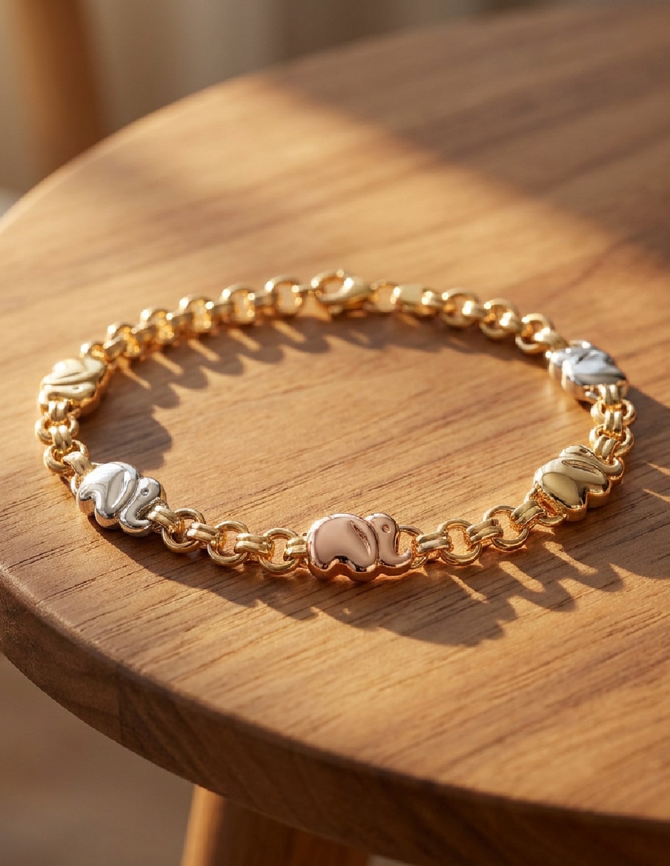 Brazalete de oro laminado 18 k 3