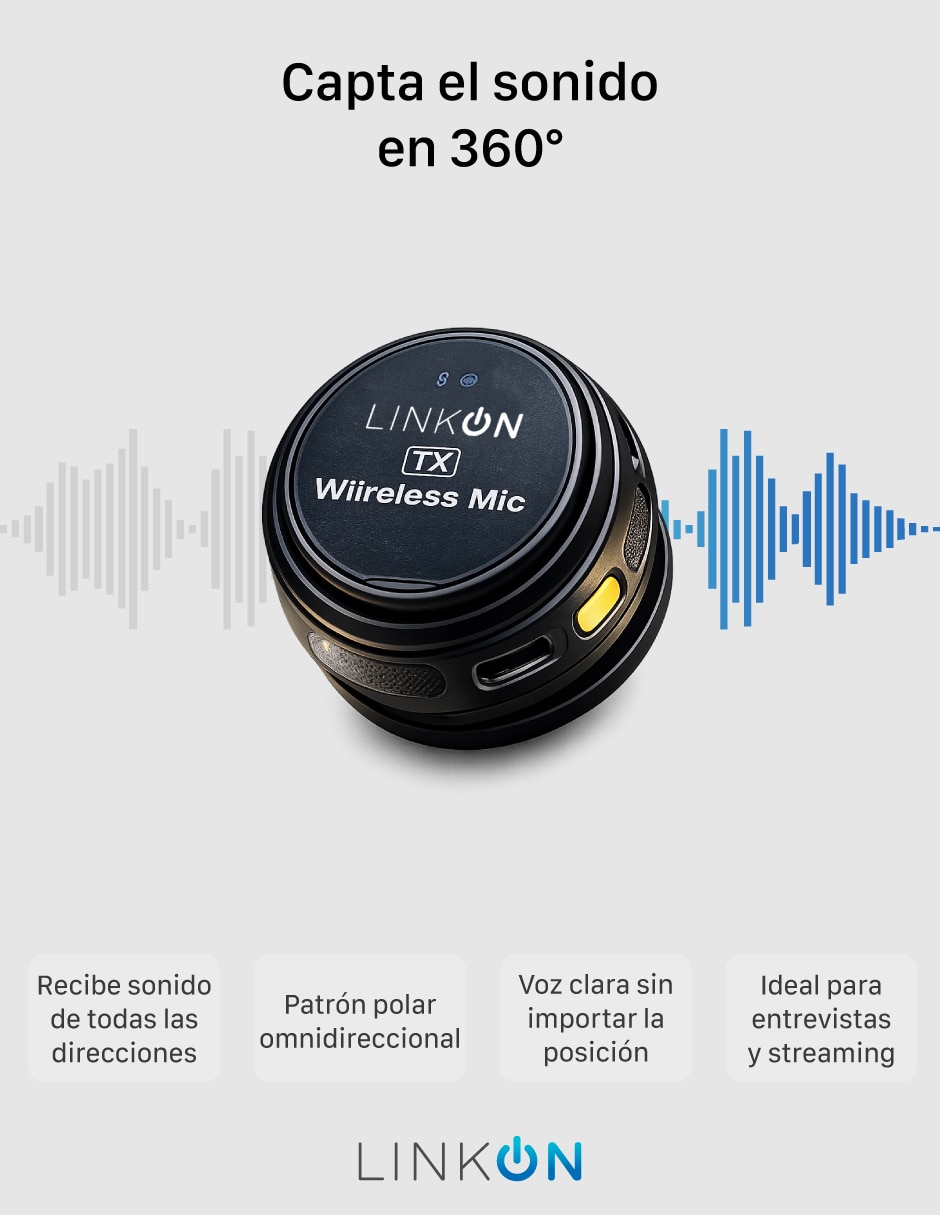 Micrófono Mik-One Conexión inalámbrica 4