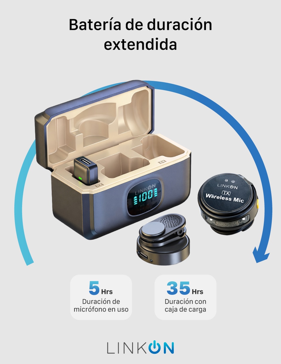 Micrófono Mik-One Conexión inalámbrica 5