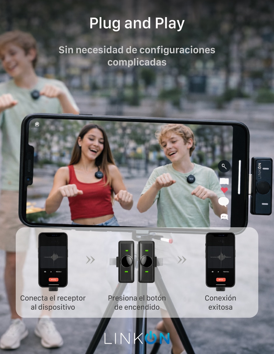 Micrófono Mik-One Conexión inalámbrica 6