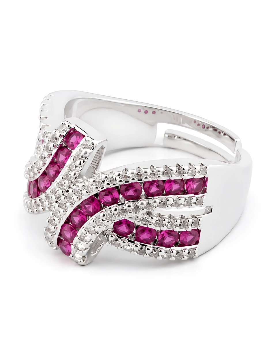 Anillo de nudo yoiko cobalta zirconia