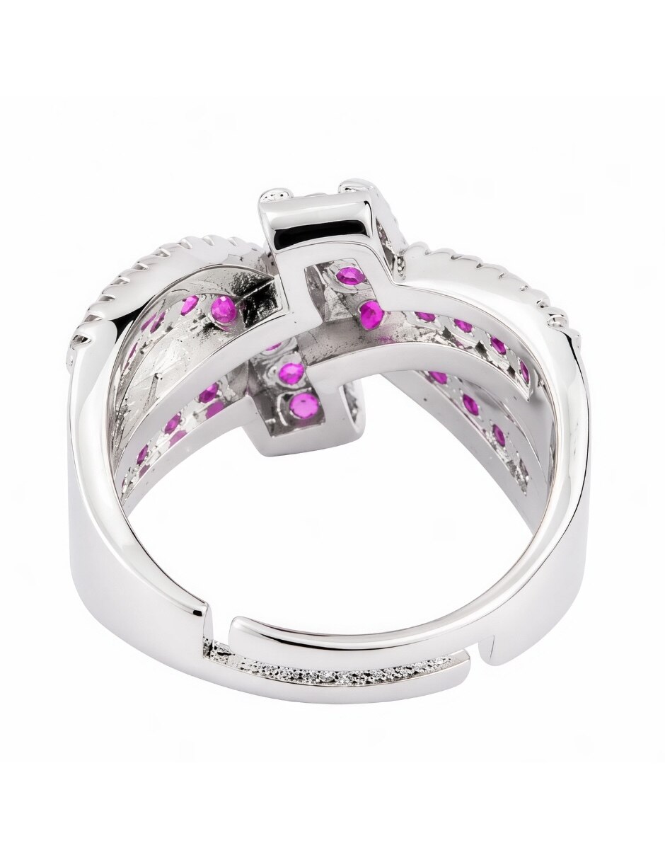 Anillo de nudo yoiko cobalta zirconia