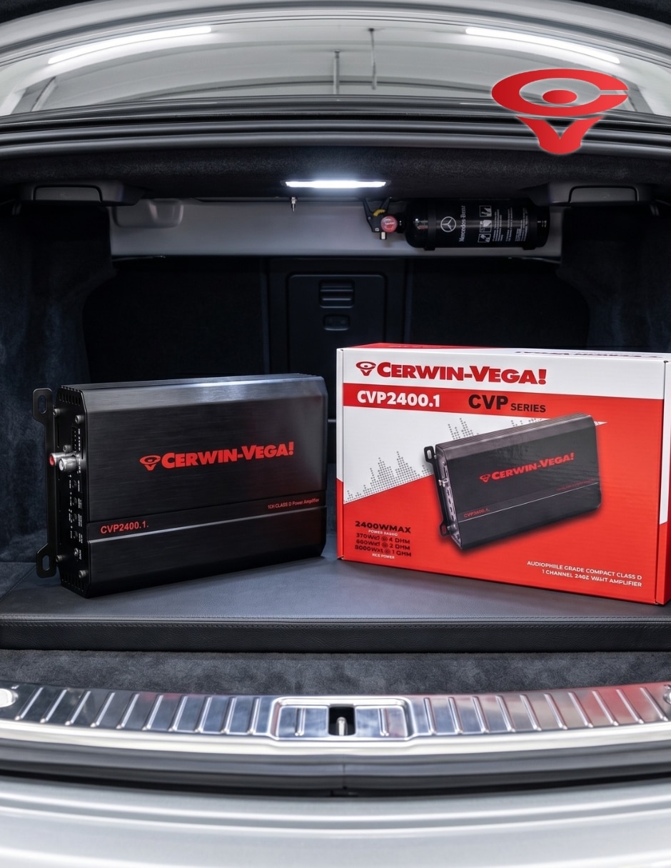 Amplificador Cerwin Vega CVP2400.1 de 0.2-6.0 V