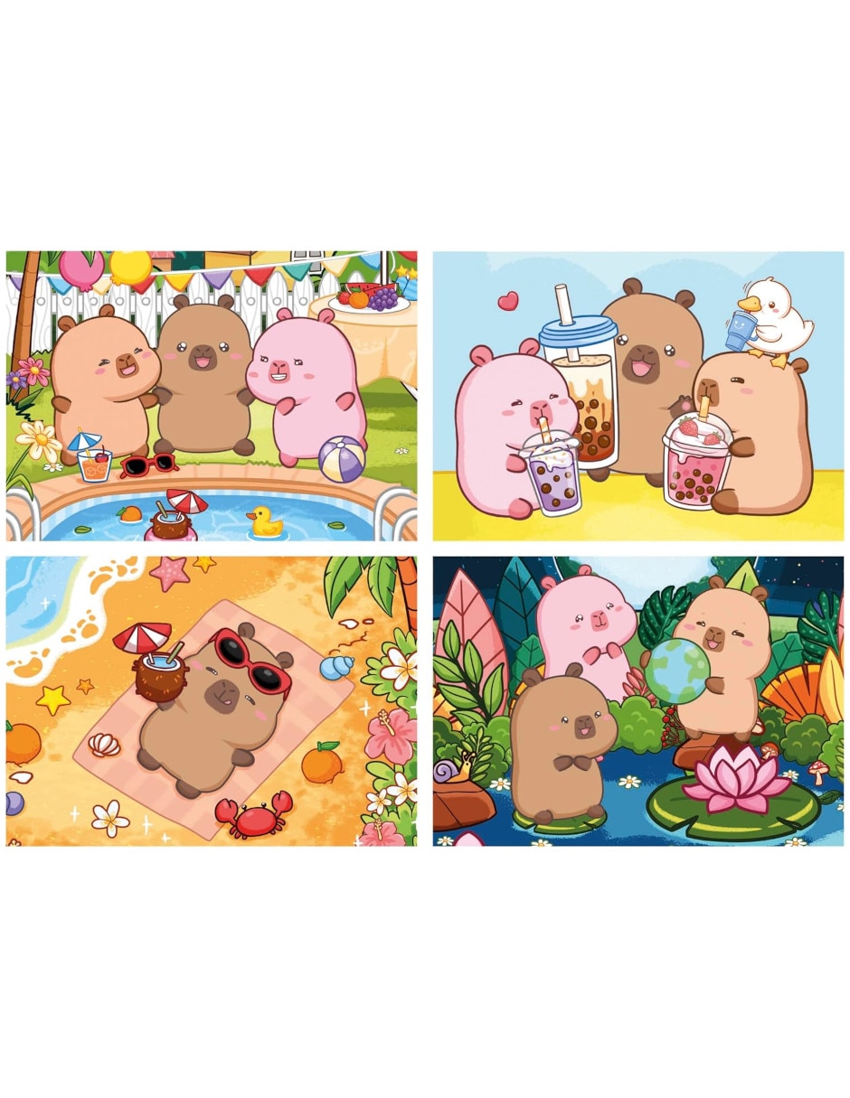 Rompecabezas Animales Capyfun Progresivo 4 en 1 Educa 200 piezas