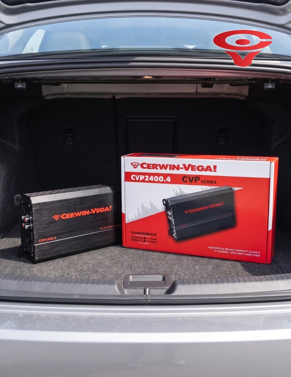 Amplificador Cerwin Vega CVP2400.4 de 0.2-6.0 V