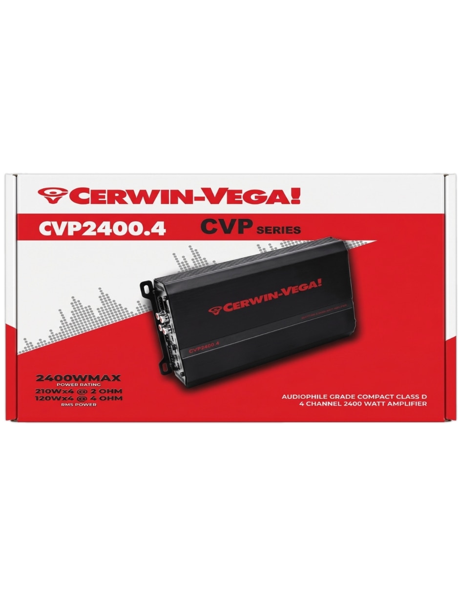 Amplificador Cerwin Vega CVP2400.4 de 0.2-6.0 V