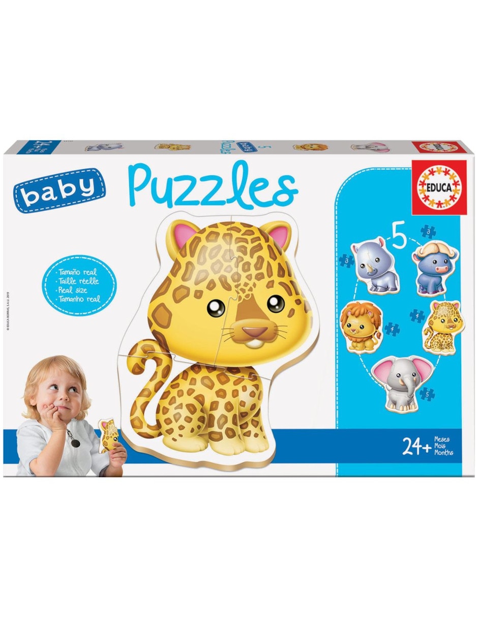 Rompecabezas Animales Baby Puzzle Animales Salvajes 19 piezas Rompecabezas Animales Baby Puzzle Animales Salvajes 19 piezas