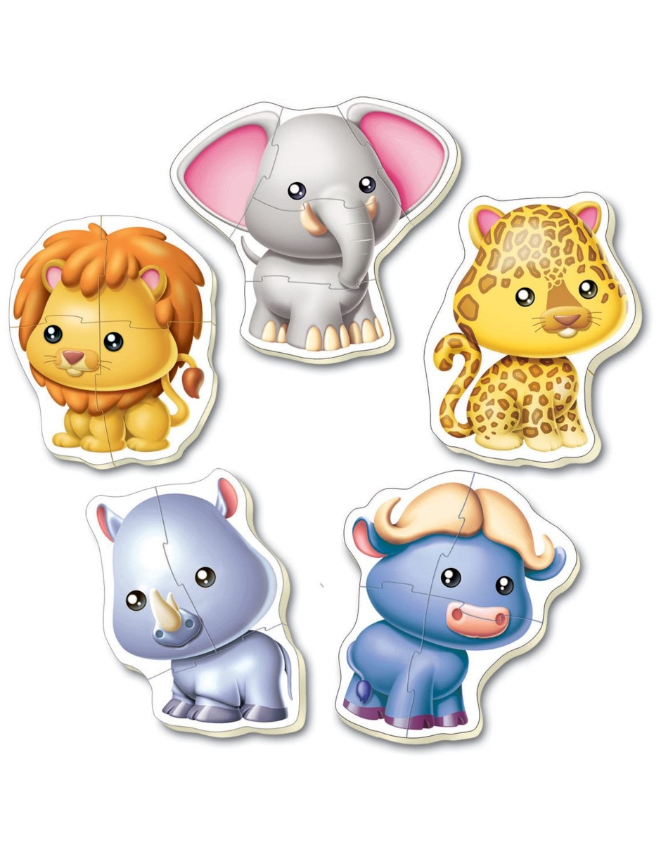 Rompecabezas Animales Baby Puzzle Animales Salvajes Educa 19 piezas