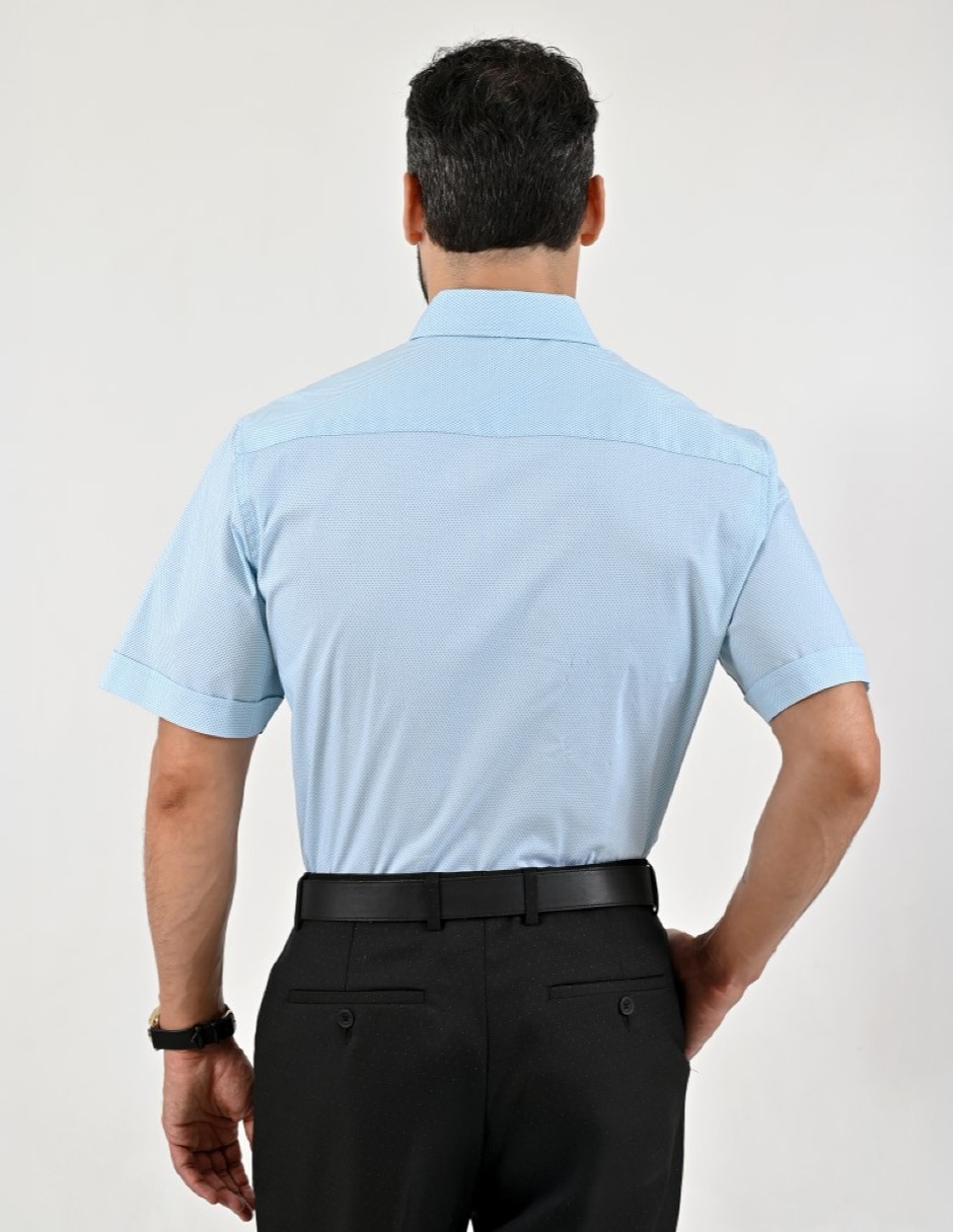 Camisa casual manga corta para hombre 6