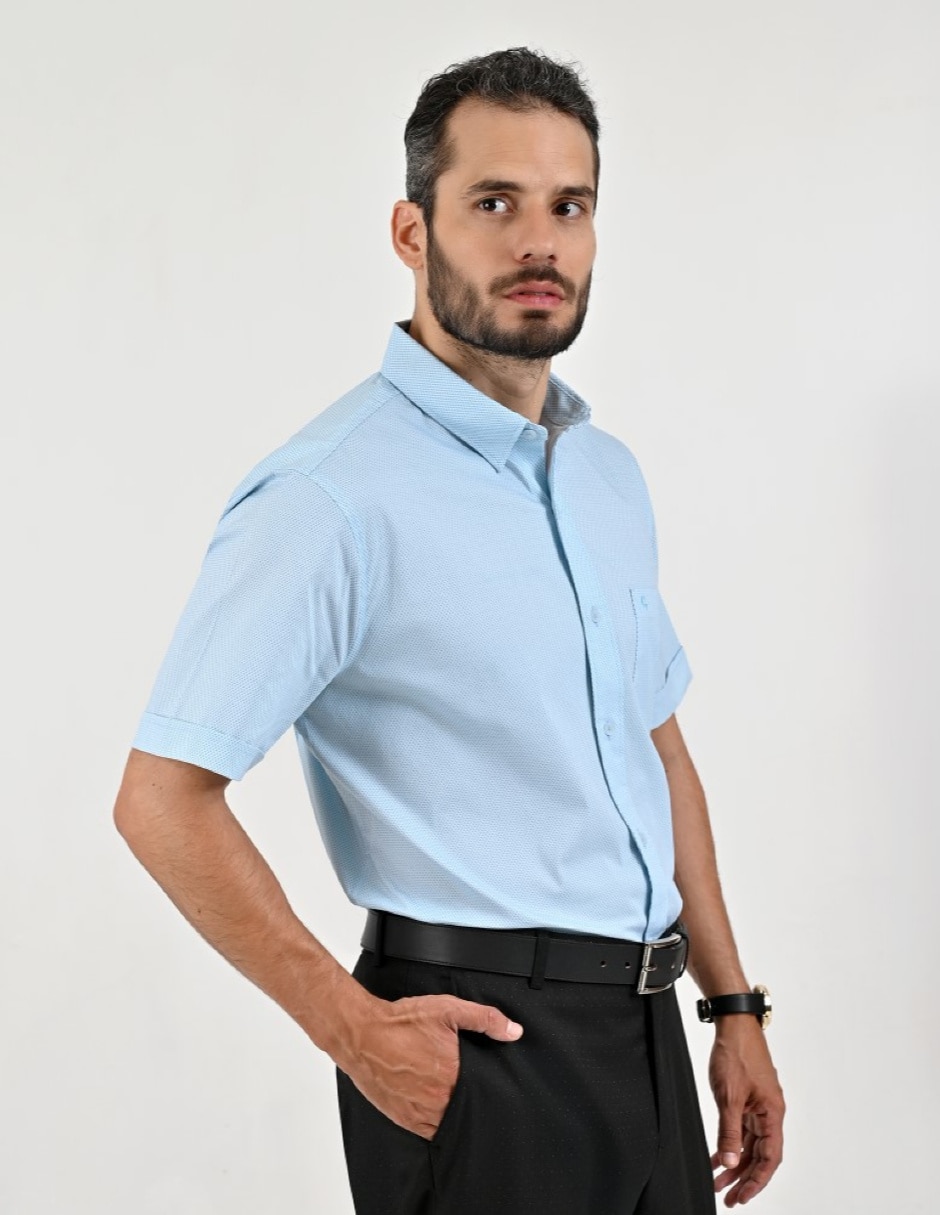 Camisa casual manga corta para hombre 4