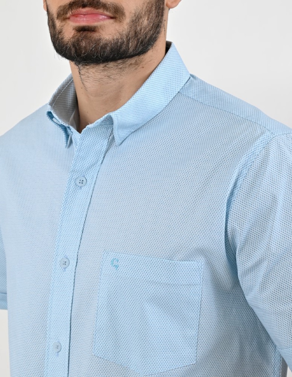 Camisa casual manga corta para hombre 3