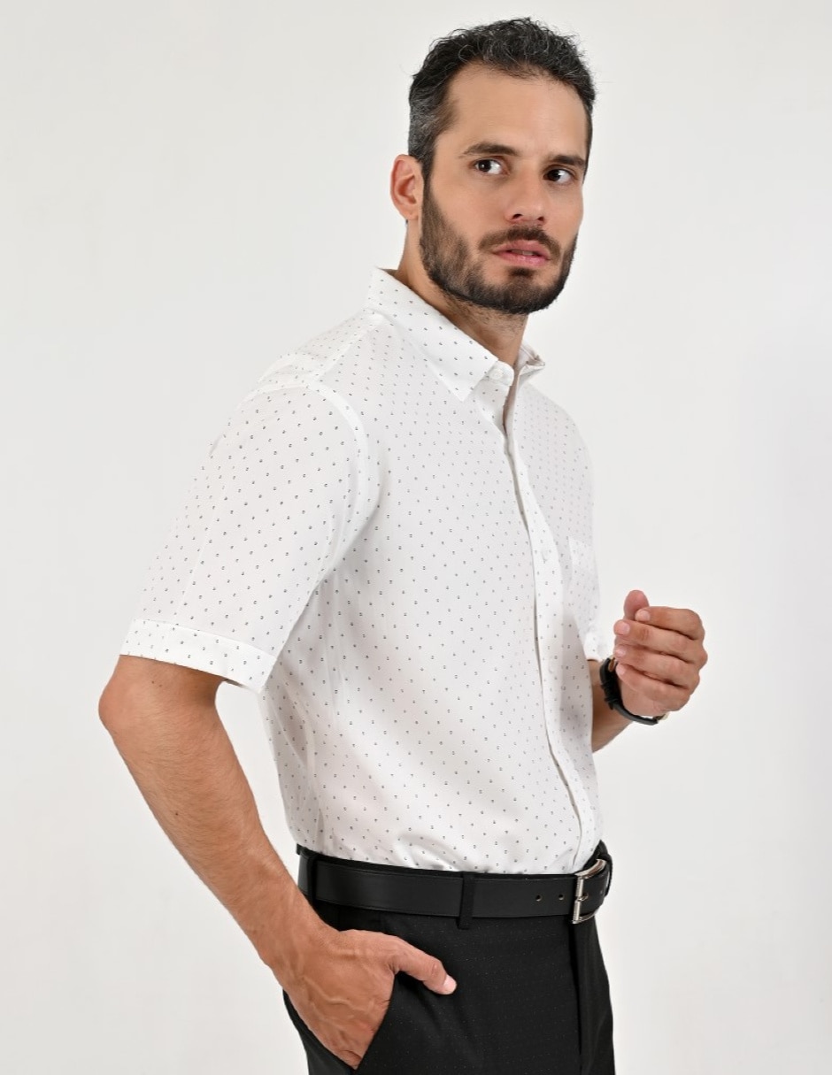 Camisa/Sobrecamisa Casual Primavera - Verano de (si aplica) Bambú y poliéster manga Corta para hombre 5