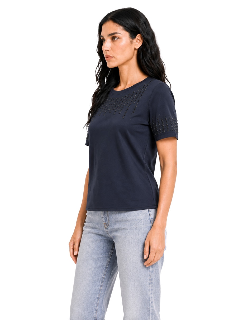 Blusa manga corta para mujer 6