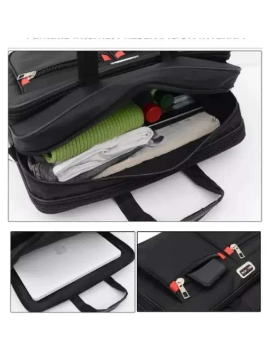 Maletín de con compartimiento para laptop 15.6 pulgadas y celular 3